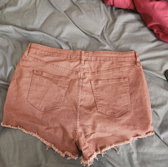 (Unused)High waist distressed jean shorts - Picture 2 of 4